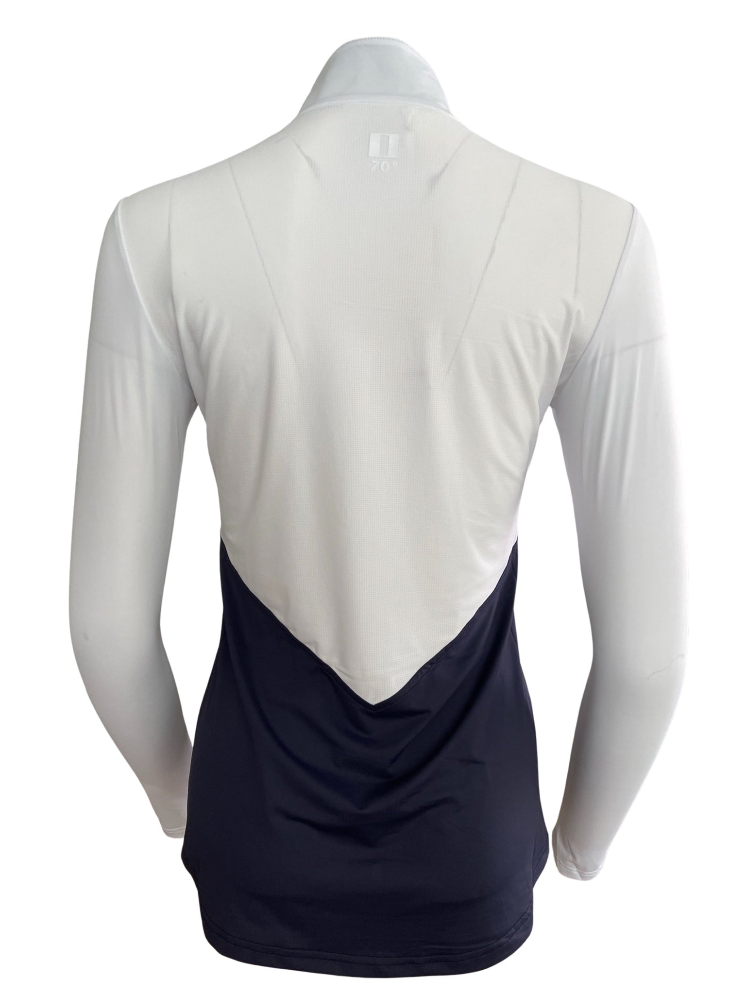 70° The Short Sleeve Chevron Block Show Shirt + Convertible Polo- in Navy M / White/ Classic Navy